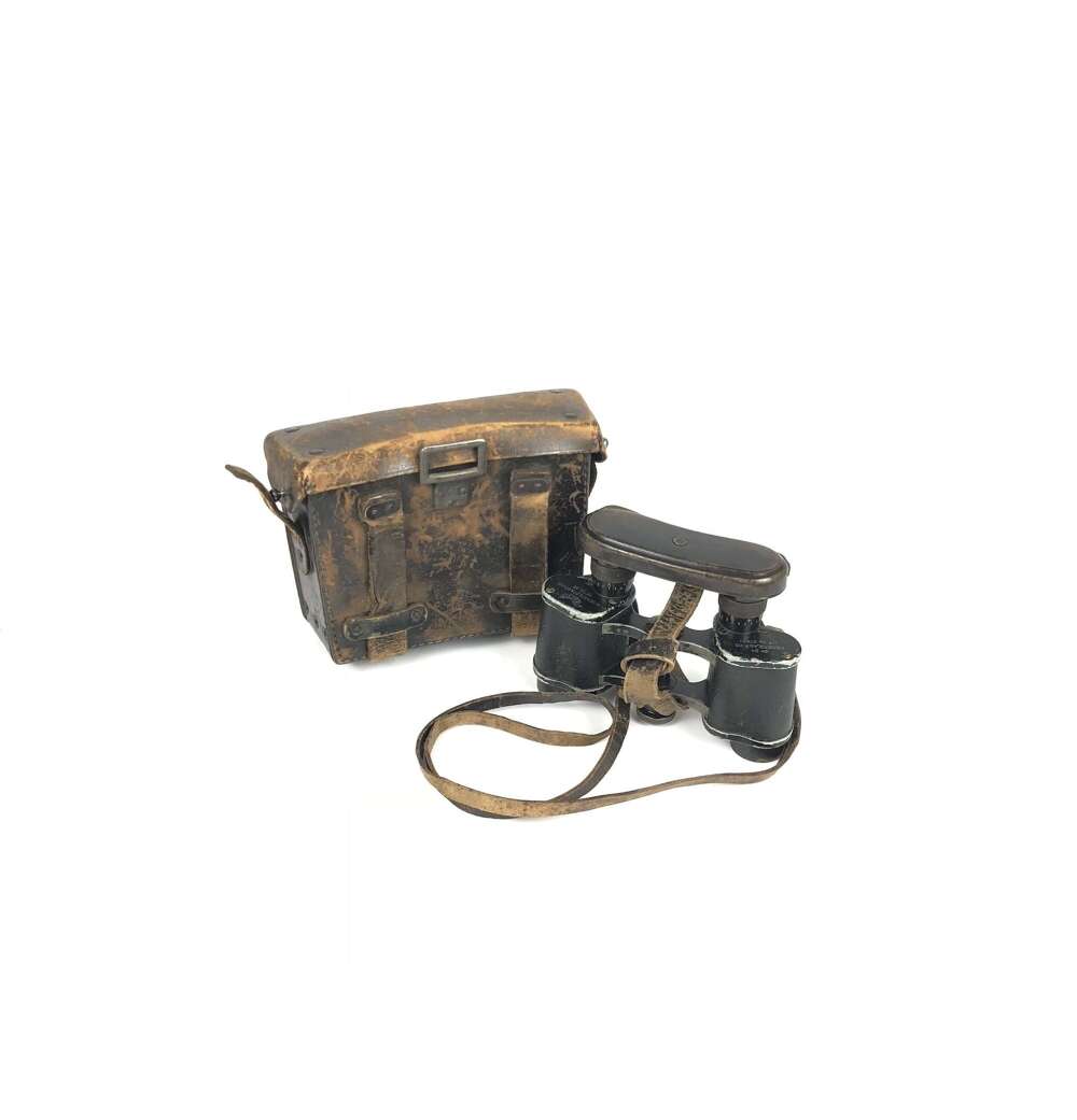 WW1 Imperial German 1903 Pattern Binoculars and Case.