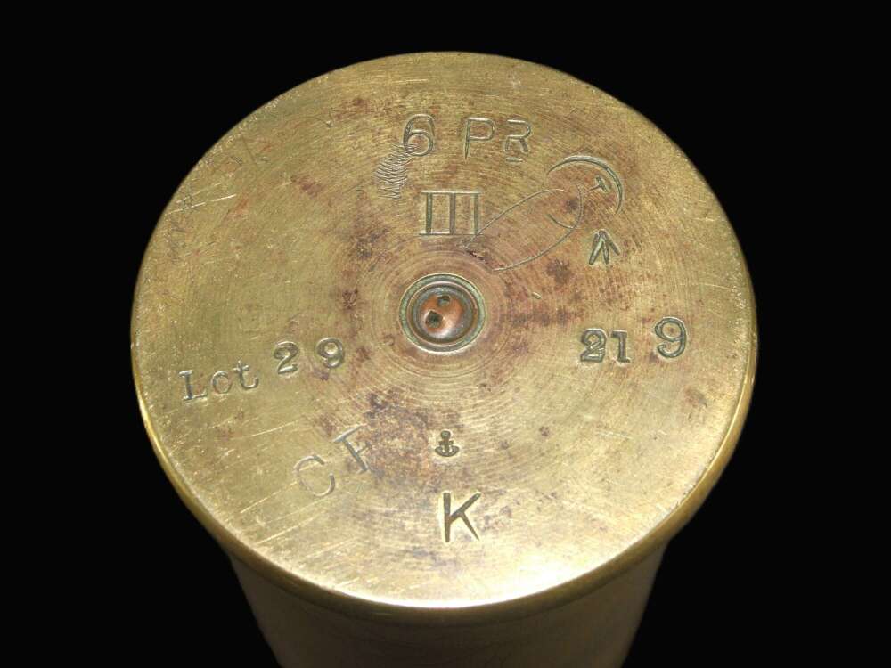 WW1 British Shell Case for the 6 Pdr. Tank and Naval Gun