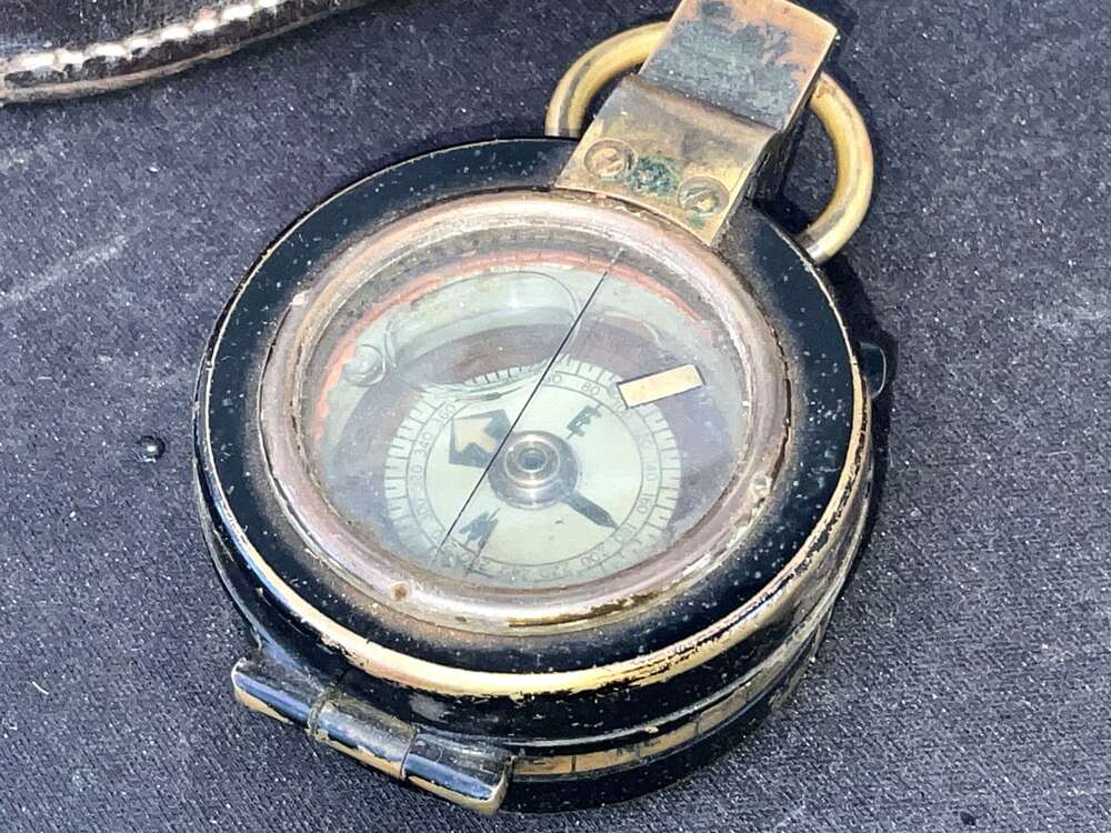 compass & case British army Officers