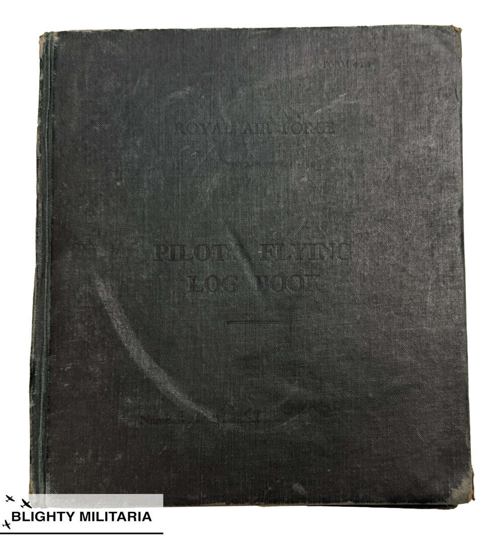 Original WW2 Blenheim / Hudson Pilot Log Book  - 59 + 62 Squadron