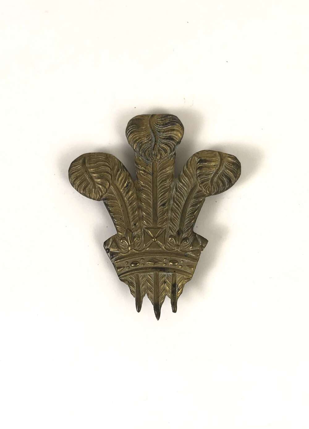 Welsh . Royal Carmarthen Militia rare Georgian shako plate c.1800-16