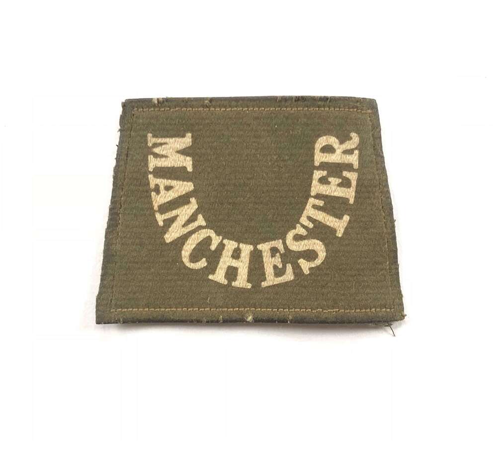 WW1 Manchester Regiment Printed Slip on Title.