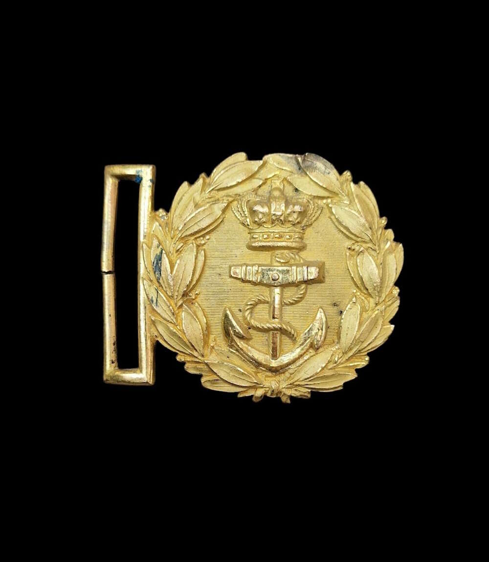 Victorian 1879 Pattern Royal Navy Officer's Belt Buckle.