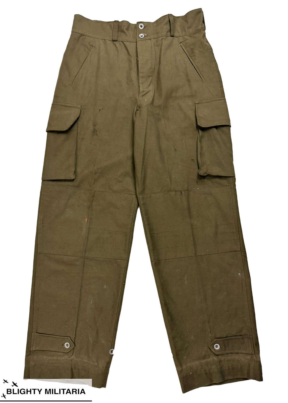 Original French Army M47 Combat Trousers - Size 35x29