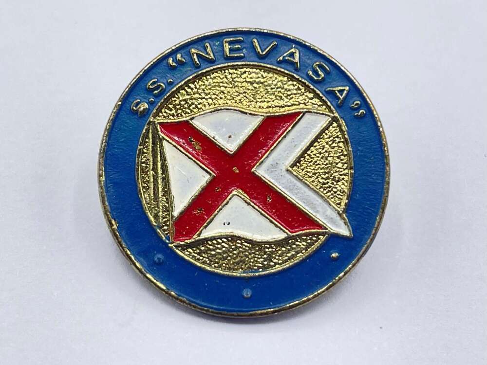 Post WW2 British Royal Navy SS Nevasa Troopship Badge