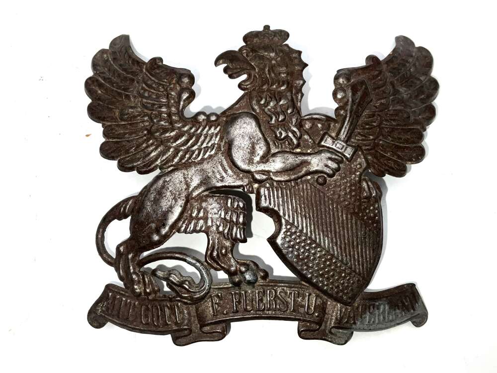 GERMAN BADEN HELMET BADGE 1WW ERA