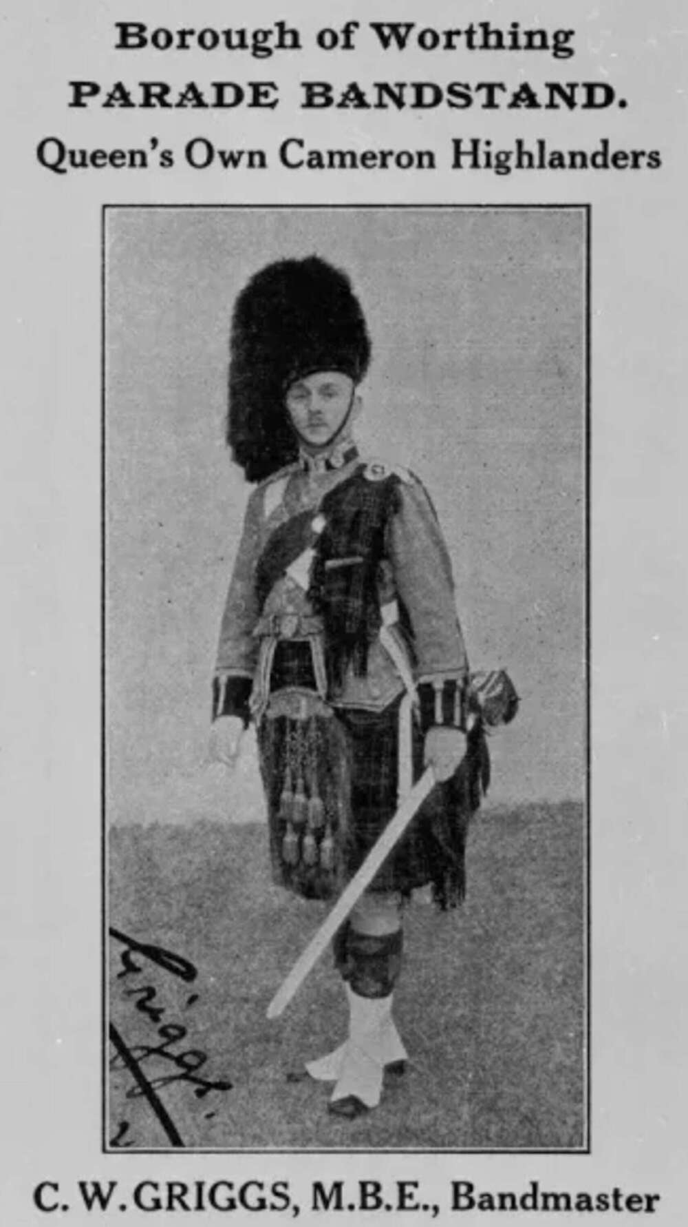 The MBE Medal Group of Bandmaster C W Criggs Cameron Highlanders