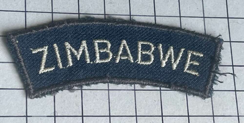 Post 1980 Air Force of Zimbabwe (AFZ) Cloth Shoulder Title Badge Patch