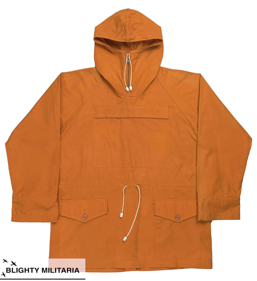 Original Early 1970s British Army  Orange R & I Windproof Smock - Size Medium