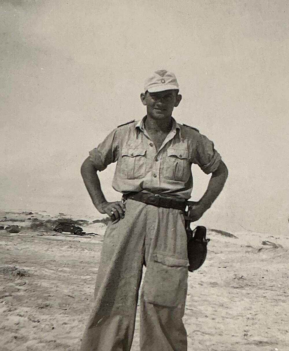 Photo of a member of Afrikacorps Luftwaffe