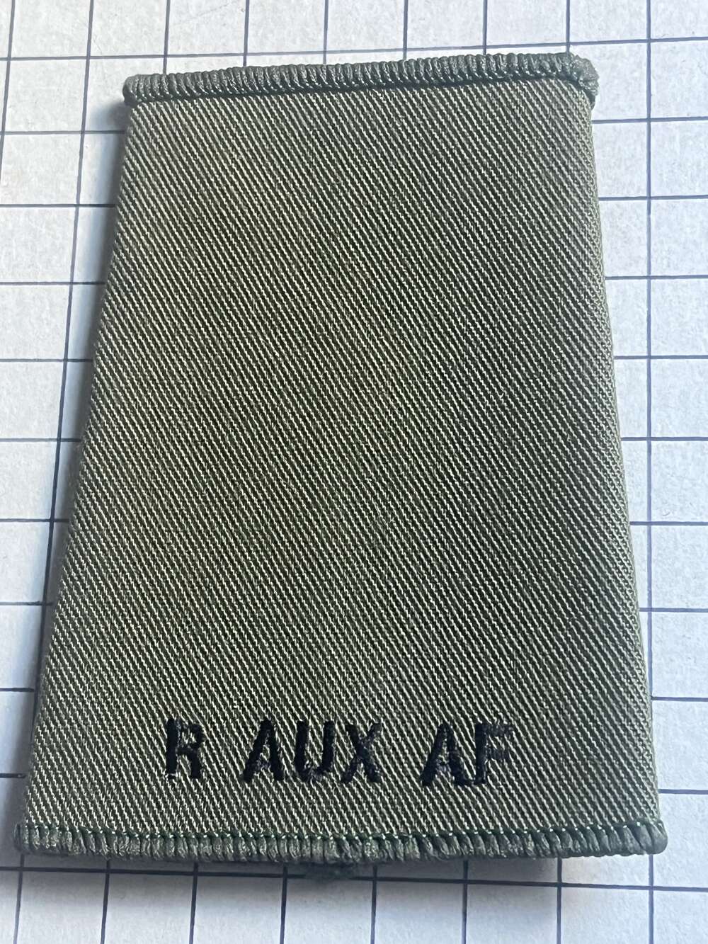 Royal Auxiliary Air Force Shoulder Title Slip-On Rank Slide Badge