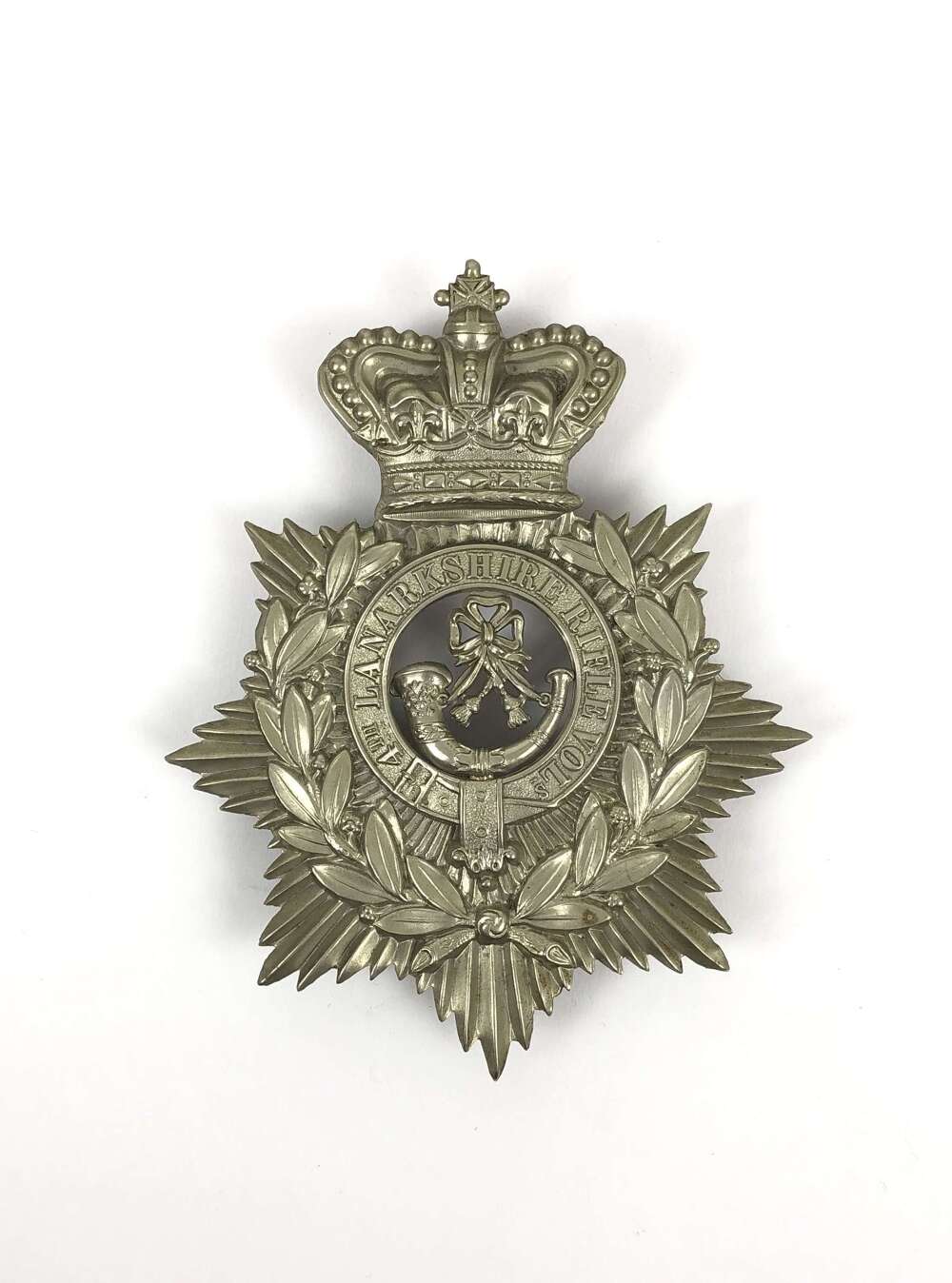 4th Lanarkshire Rifle Volunteers Victorian Scottish helmet plate