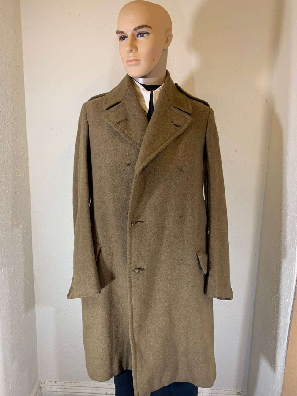 NAMED WW1 GREAT COAT poss RFC OFFICER