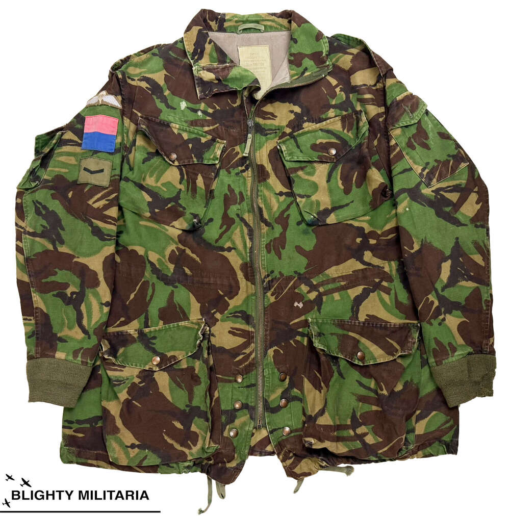 Original 1980s British Army 7 Para RHA DPM Parachutists Denison Smock - Size 180/104