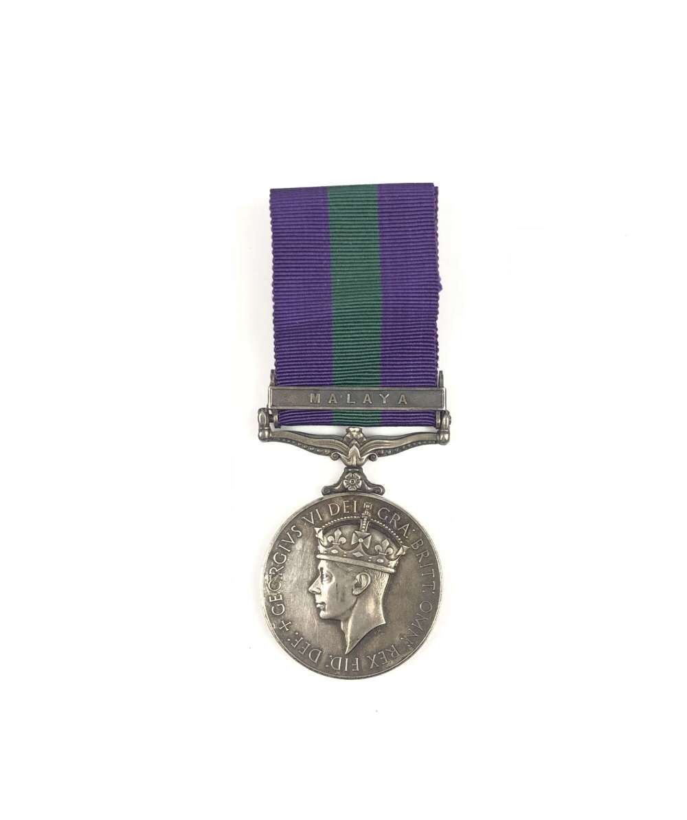 13th/18th Hussars General Service Medal Clasp Malaya.