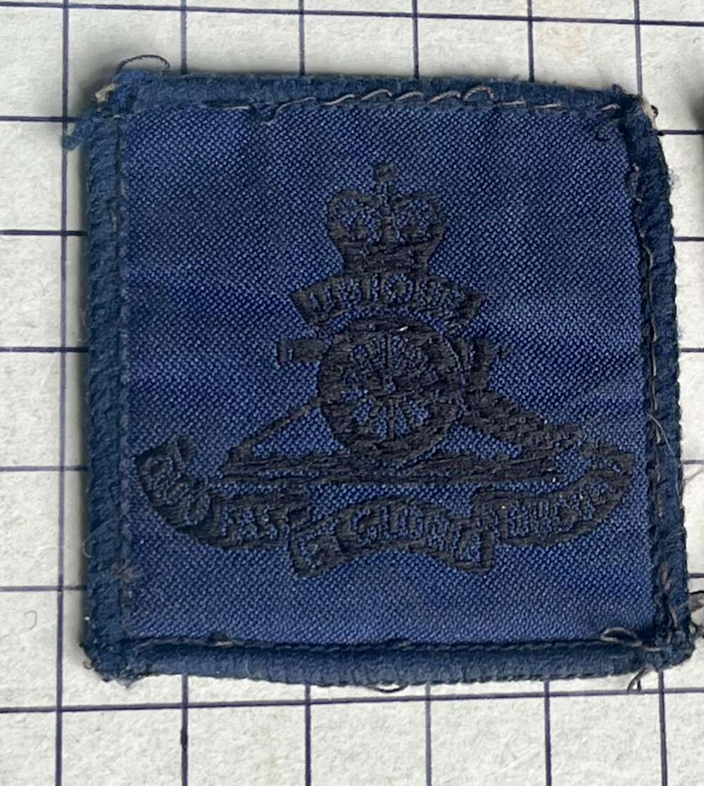 c1990s Royal Artillery (RA) Cloth Cap Badge First Gulf War 'Boonie Hat'