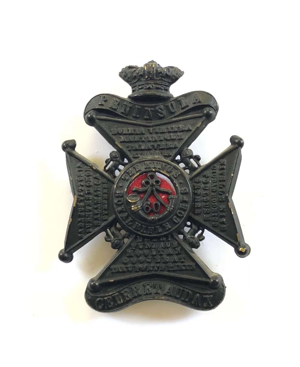 Victorian 60th King&rsquo;s Royal Rifle Corps Glengarry badge 1874-81.