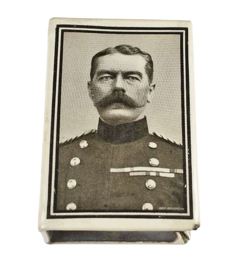 World War One Field Marshal Horatio Herbert Kitchener Roll Of Honour Metal Matchbox Cover