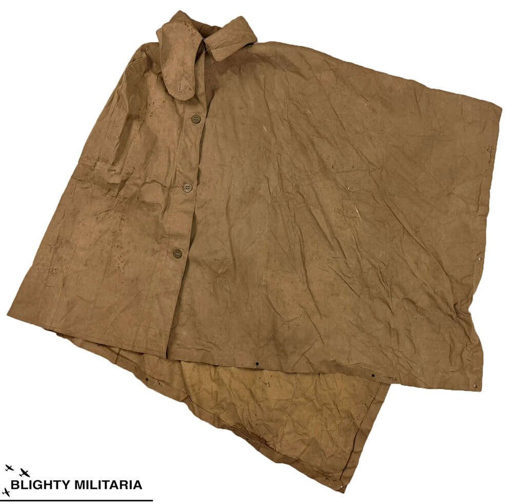 Original WW2 British Army Rain Cape - Cheshire Regiment