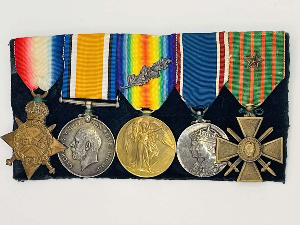 WW1 1914/15 Trio Officers WIA Later RFC Inter War Armoured Car Commander.WW2 Group Captain