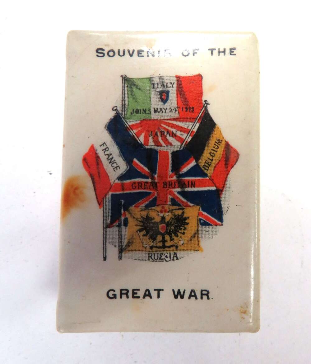 WW1 The Great War Matchbox Celloid Cover
