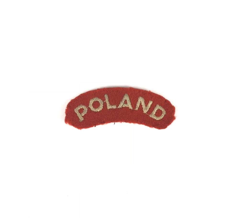 WW2 Poland Nationality Title Badge