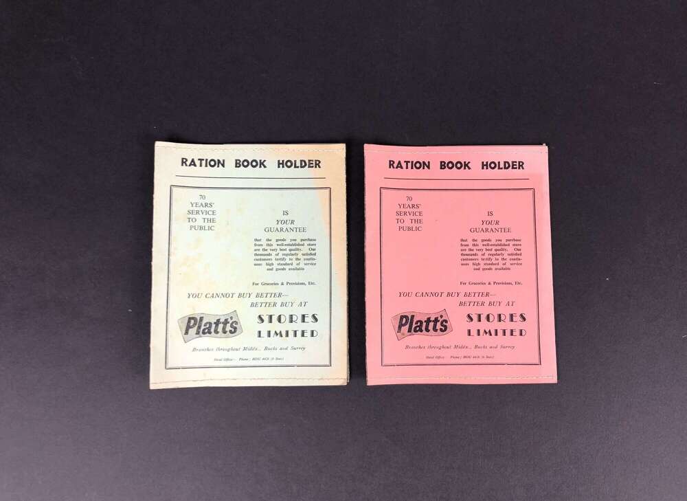 WW2 Period Home Front Ration Book Holders Surrey.