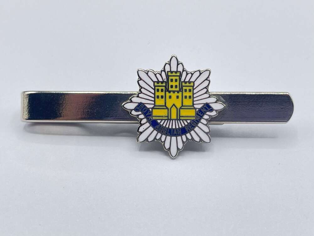 Post WW2 British Army Silver Tone & Enamel Royal Anglican Regiment Tie Clip