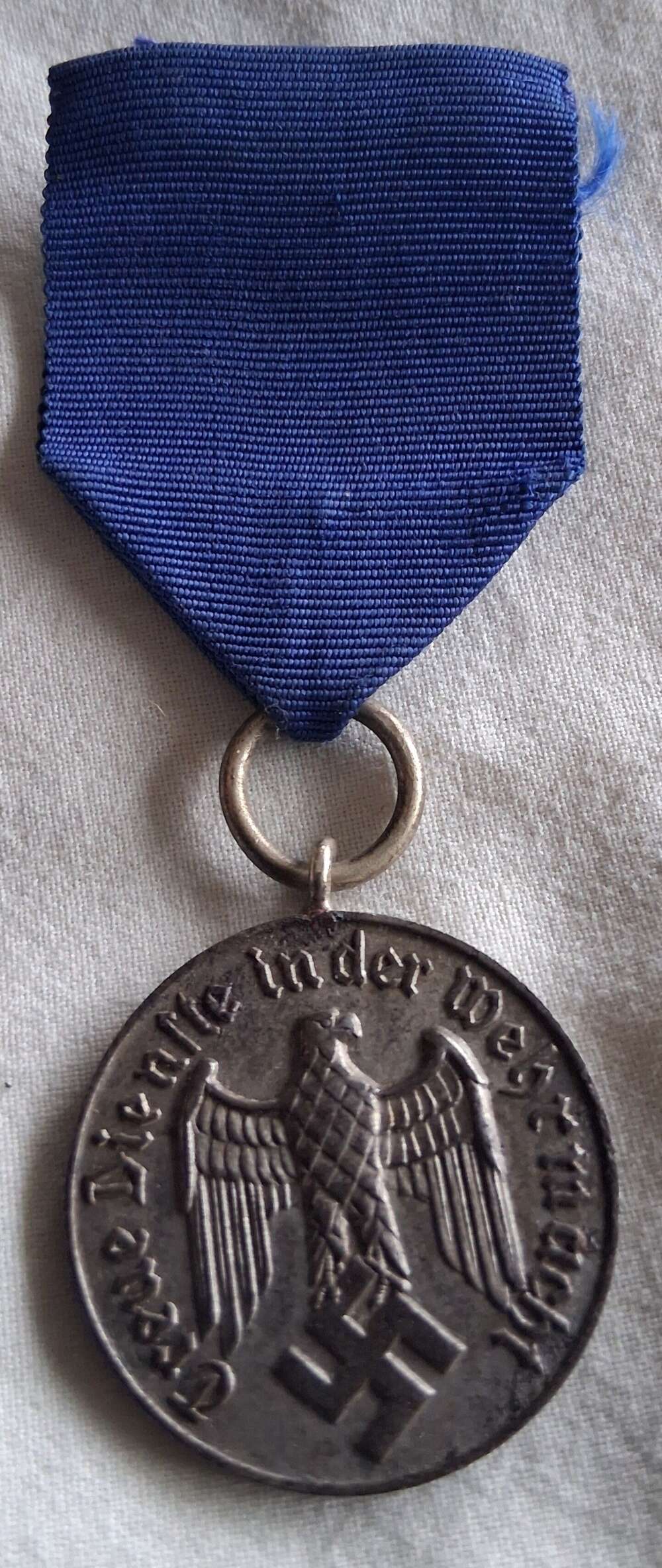 WW2 German third Reich 4 year service Wehrmacht medal