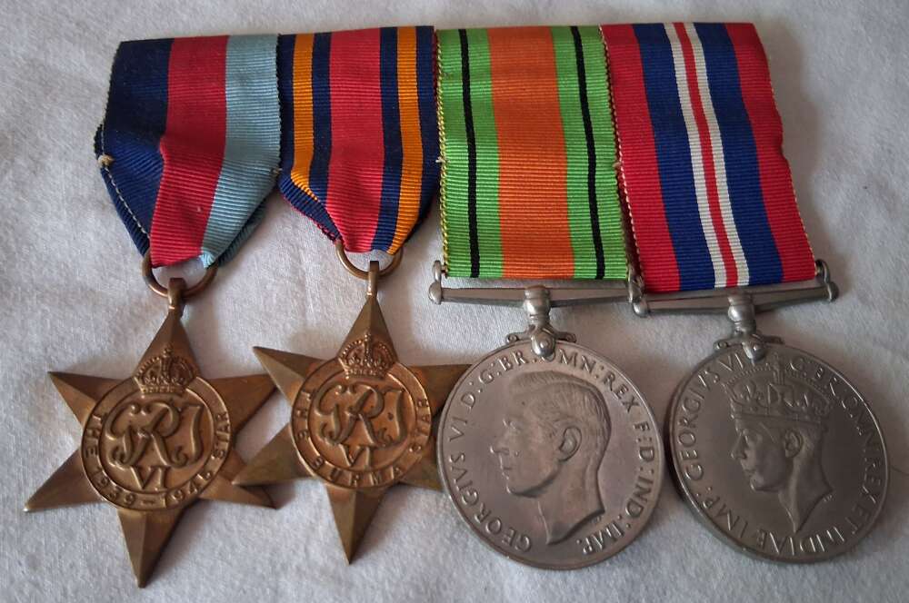 WW2 British Burma Mounted Medals