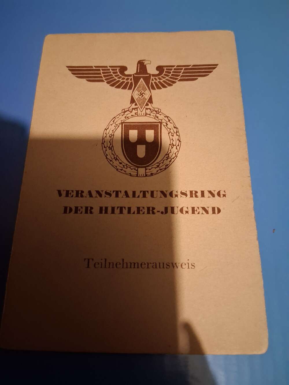 Third Reich Hitler Youth Participant book