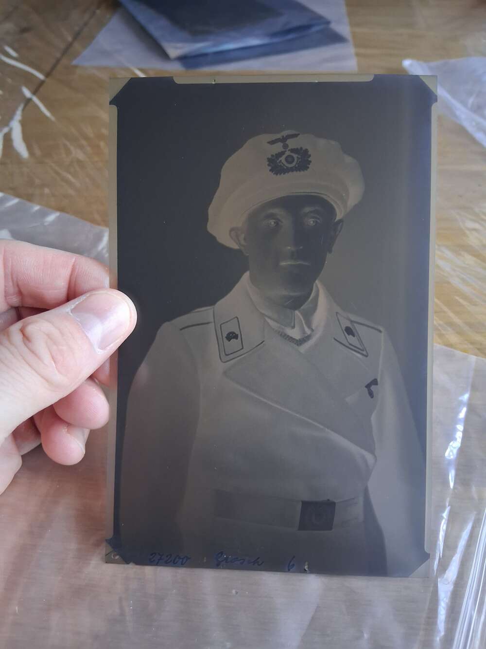 Third Reich Panzer Crew Man Negative