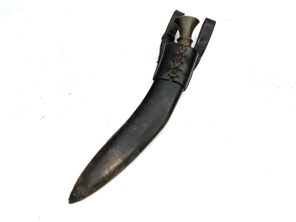 2WW NEPALESE SOLDIERS KUKERI KNIFE AND SCABBARD