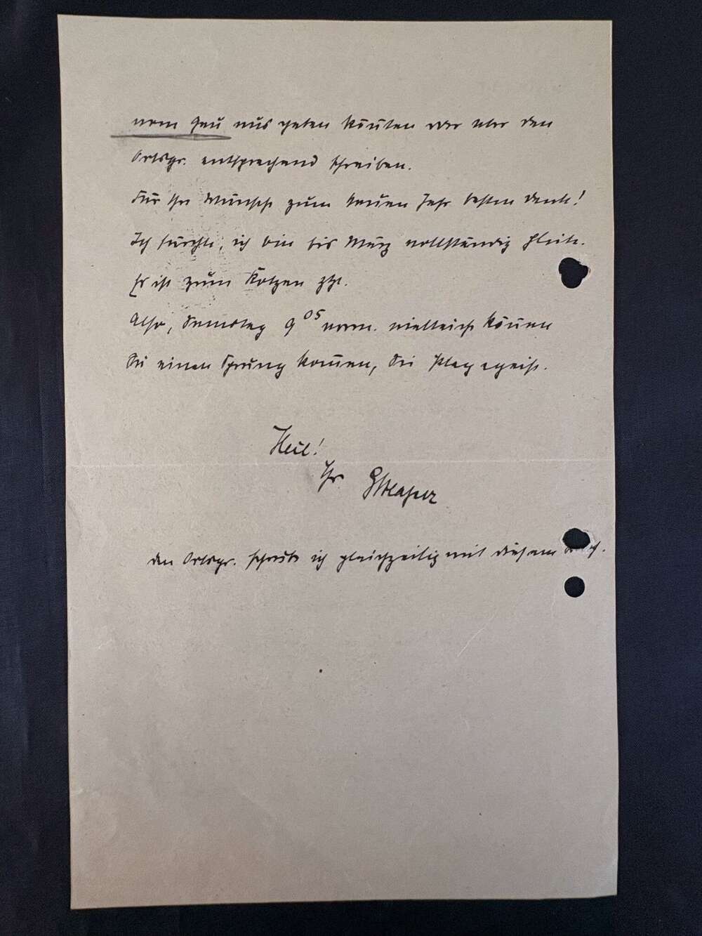 GERMAN WWII VERY RARE GREGOR STRASSER HAND SIGNED AUTOGRAPH LETTER SIGNED  