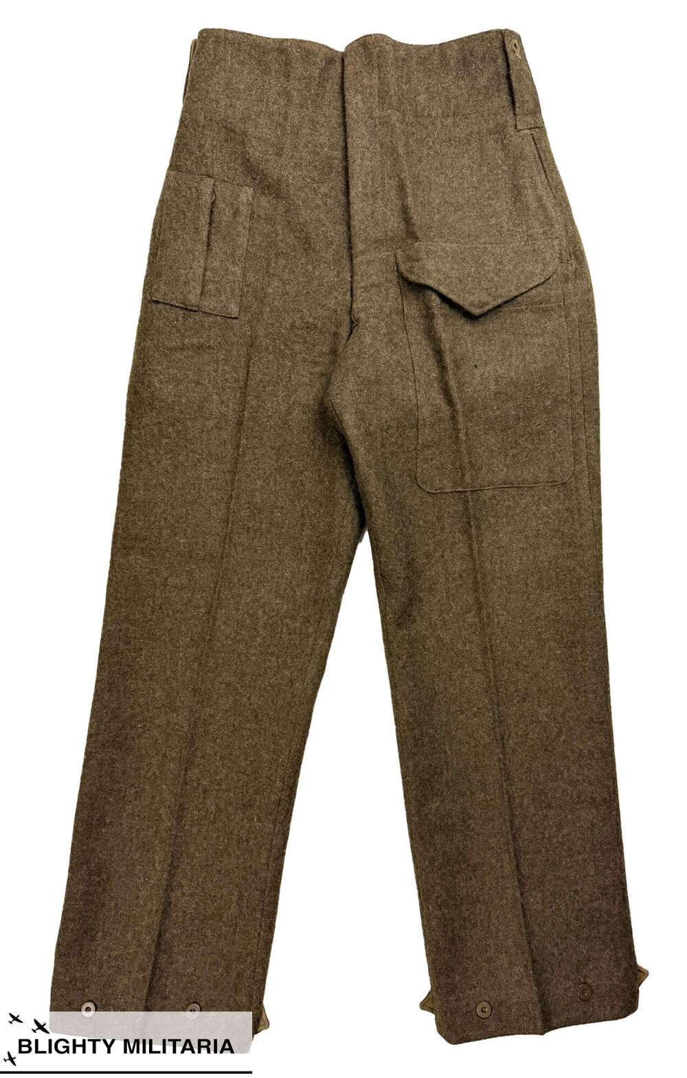 Original 1945 Dated Canadian Battledress Trousers - Size 32x33