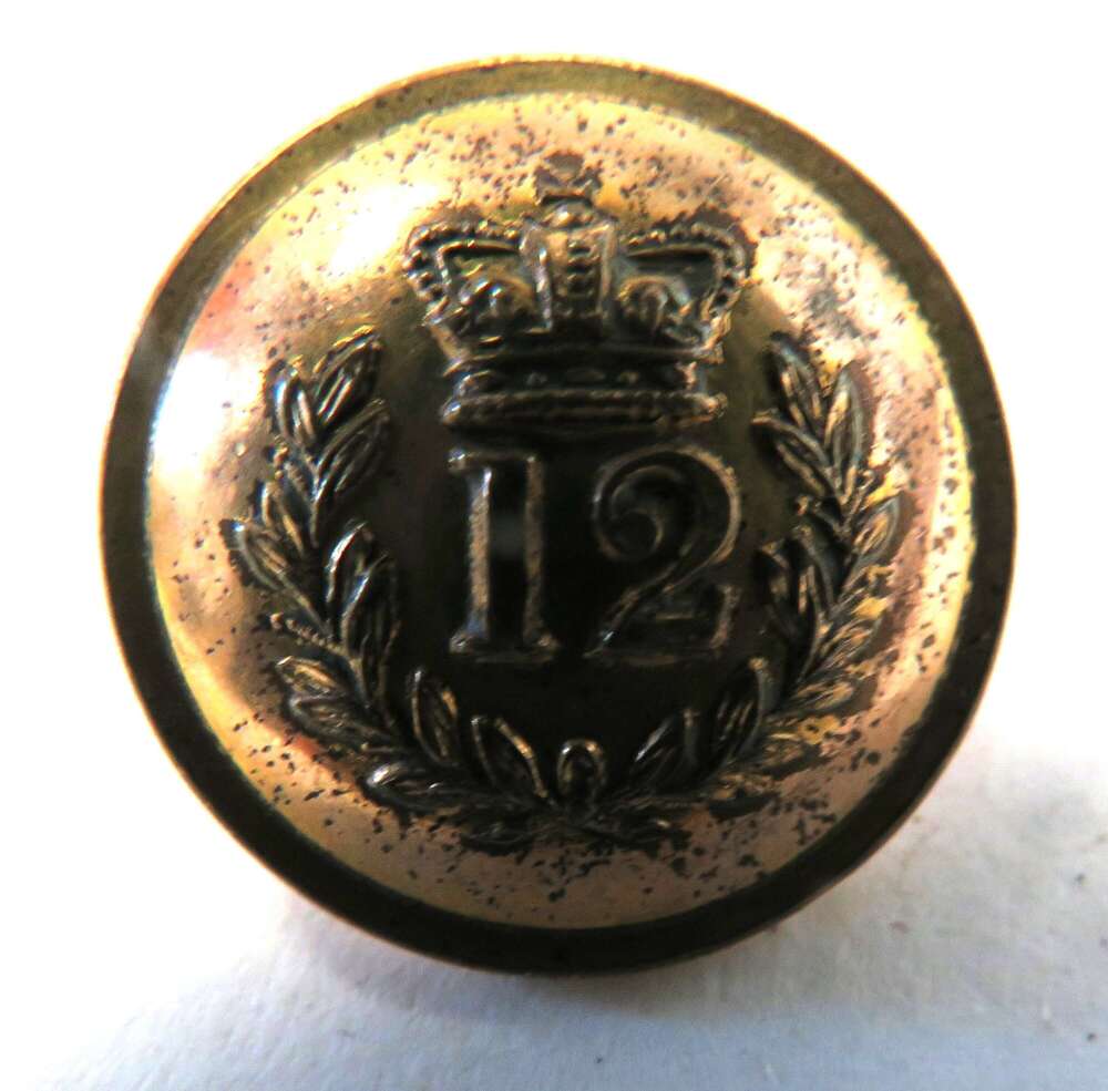 Victorian 12th Foot Suffolk Regiment Pocket Button