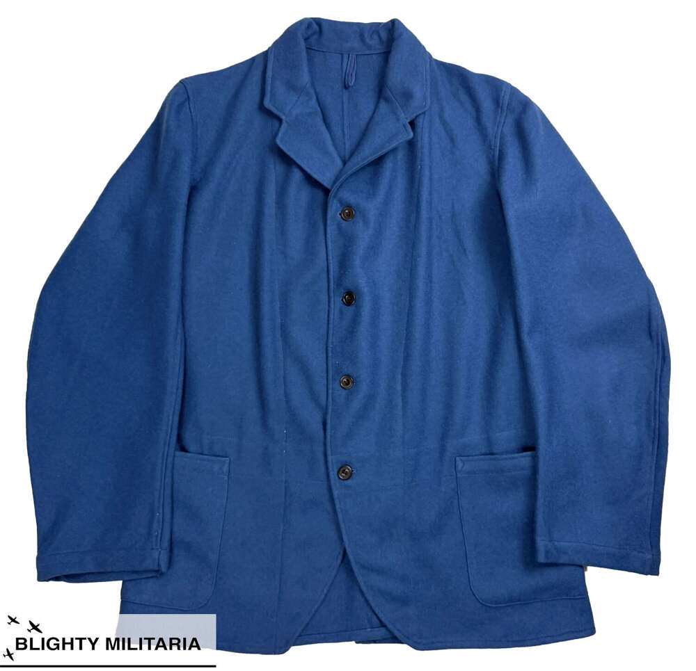 Original 1940 Dated British Military Hospital Blues Four Button Jacket