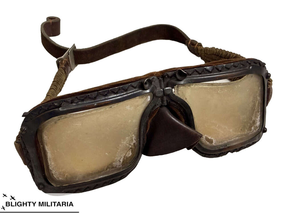 Original 1939 Dated RAF MKIII Flying Goggles - Attributed Edwardes-Jones 213 / 17 SQDN