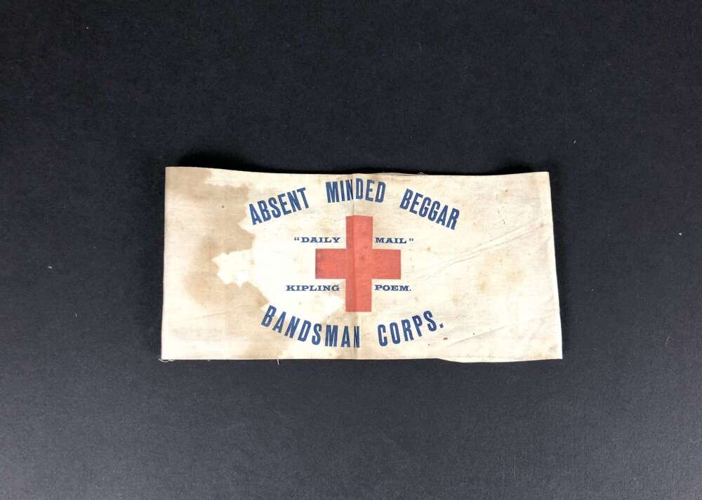 Boer War Absent Minded Beggar Arm Band.