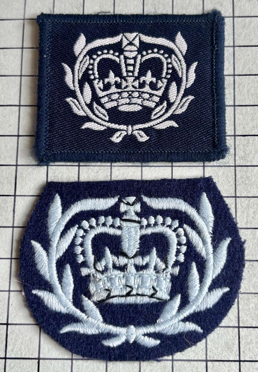 2x Air Training Corps (ATC) WO2 Rank Badge Cloth Badge Patch RAF