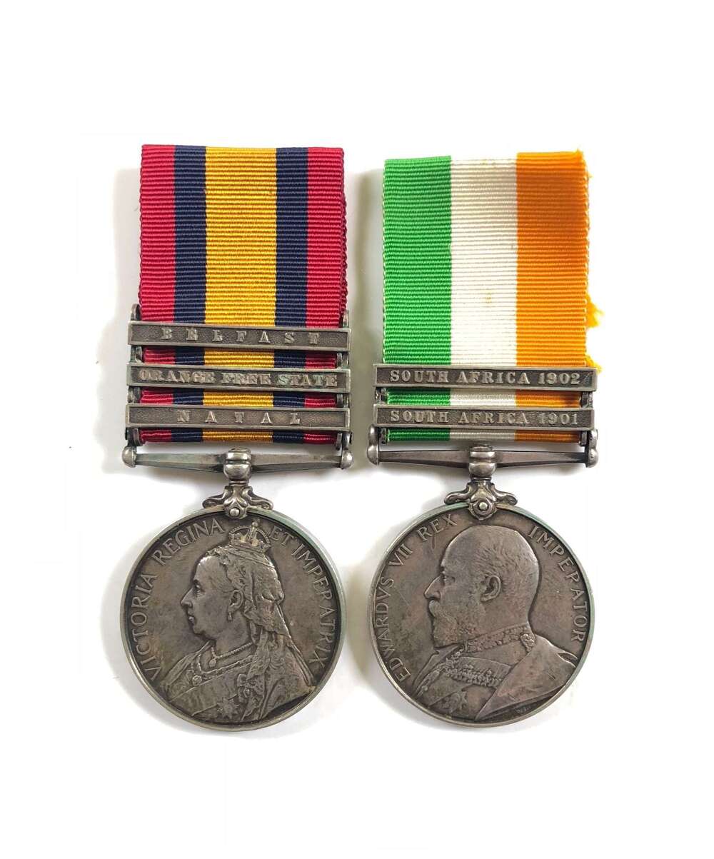 Boer War Army Service Corps Officer&rsquo;s Medals.