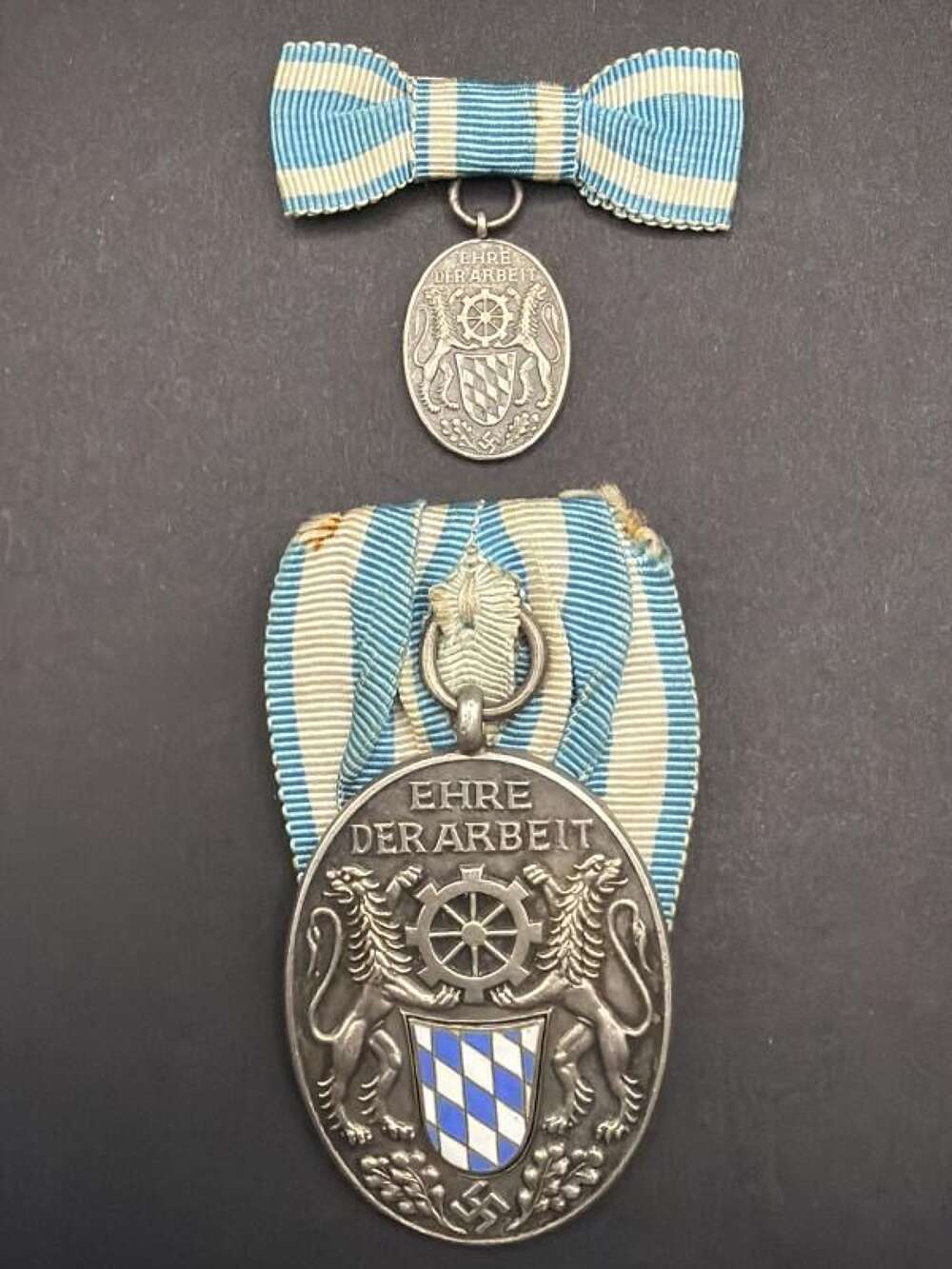 990 Silver Third Reich Bavarian Industry Long Service Medal