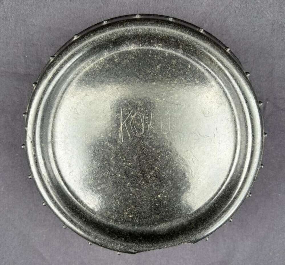 Black Bakerlite German Army Fat Dish