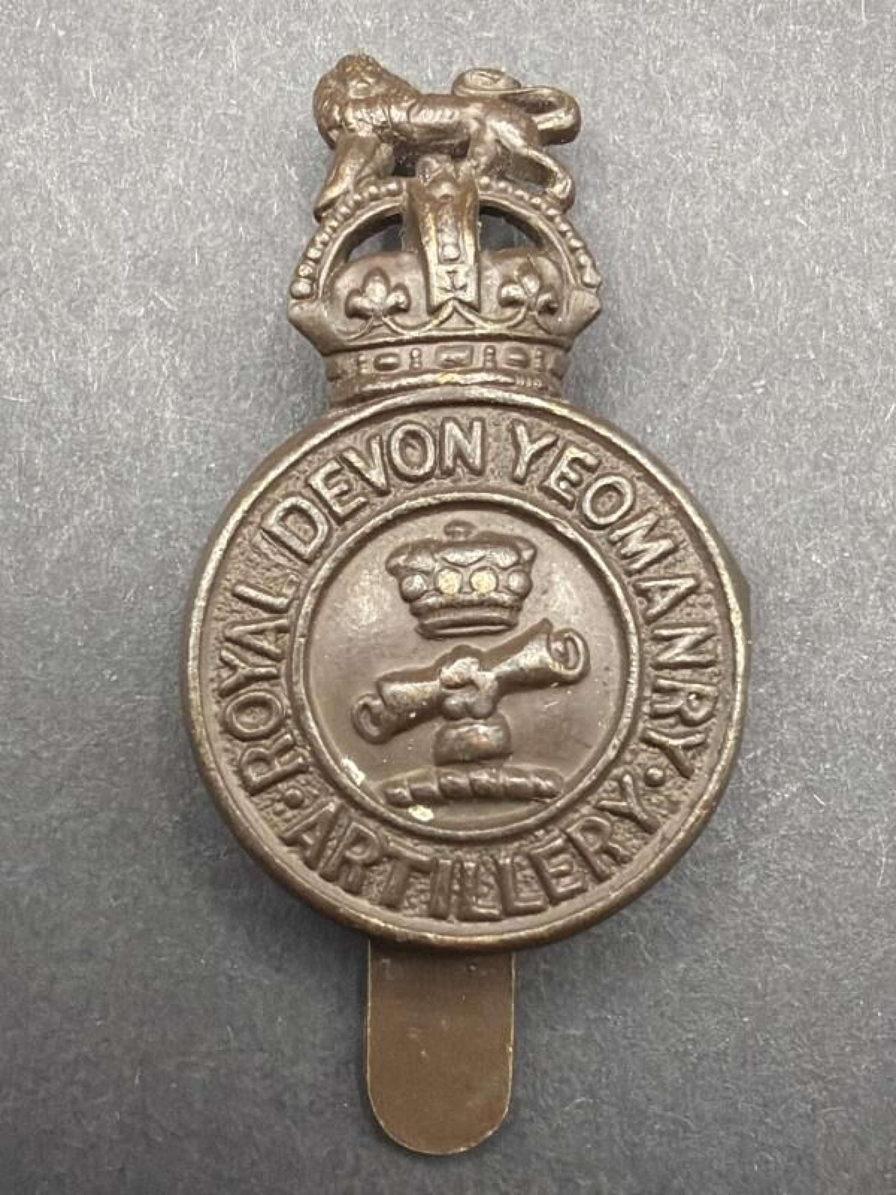 英国軍 CAERNARVON & DENBIGH YEO キャップバッジ ミリタリー