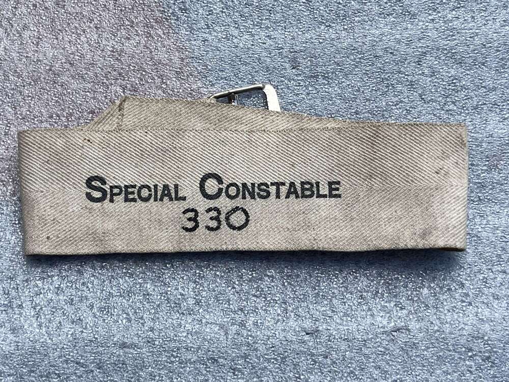 53) Excellent Original 1930s-WW2 Special Constable No330 Armband