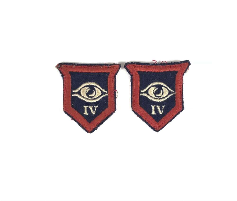 IV Guards Armoured Division Pair of Cloth Formation Badges.