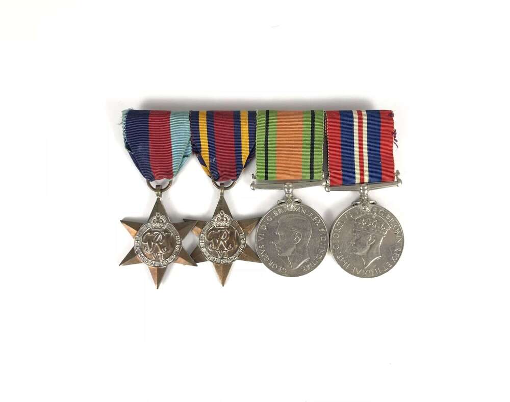 WW2 Army Navy RAF&nbsp; Burma Star Campaign Medal Group.