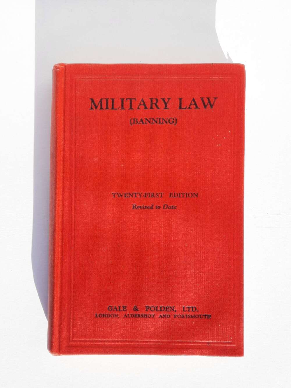 Military Law (Banning)