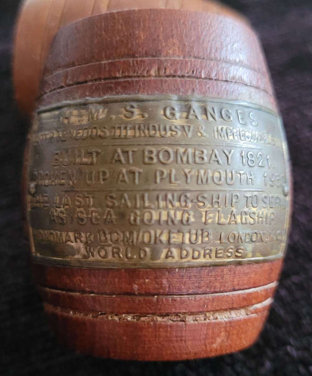 Barrel From The Teak Of HMS Ganges