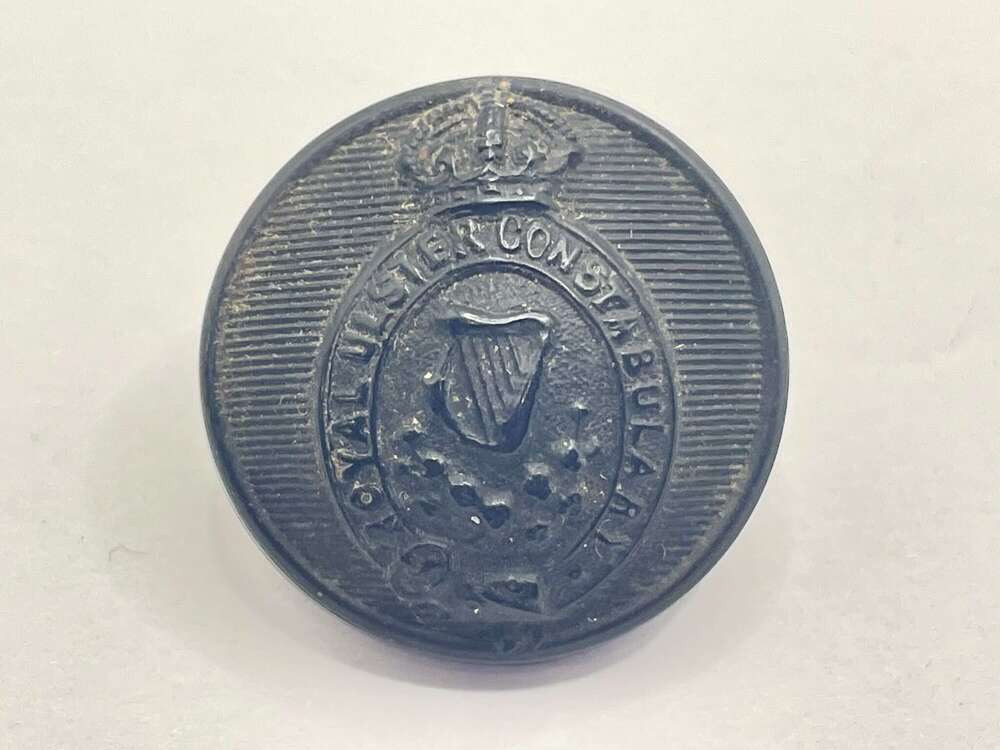 WW2 Period Royal Irish Ulster Constabulary Economy Button